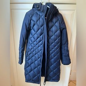 Canada Goose Women’s Navy Blue Long Parka Quilted Jacket, Size S